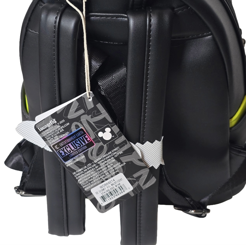 Loungefly Maleficent Stained Glass Mini Backpack Grail LE Exclusive - Picture 5 of 7